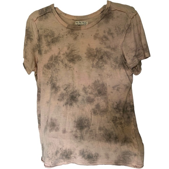 Free People We the Free Womens T Shirt Exposed Seams Boho Soft Related Fit Small - Picture 1 of 7